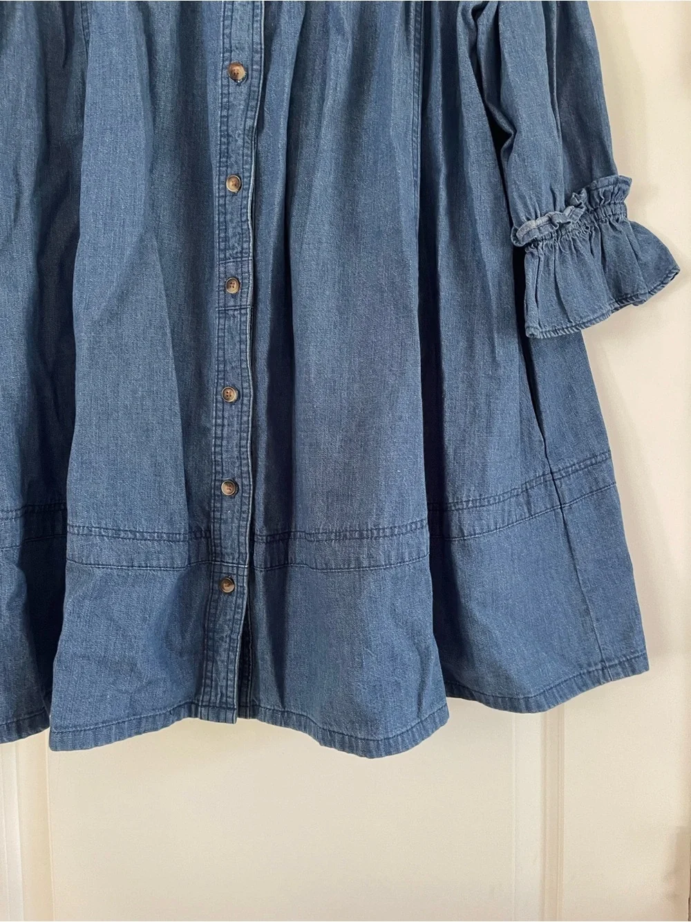 Free People Vanessa Denim Tunic - S